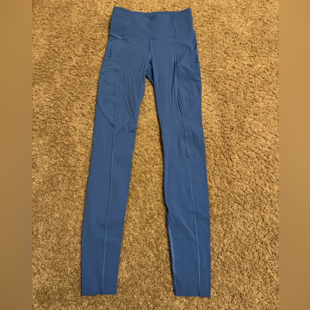 Lululemon fast and free size 2 28” (blue nile)